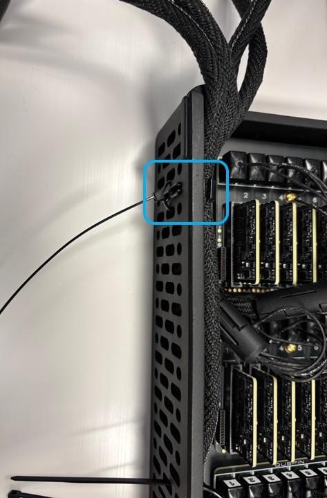 Zip tie installation 1