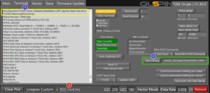 Image showing where to click to interact with profile configuration
