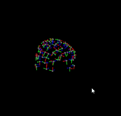 HALO sensor localization results showing sensor positions and orientations