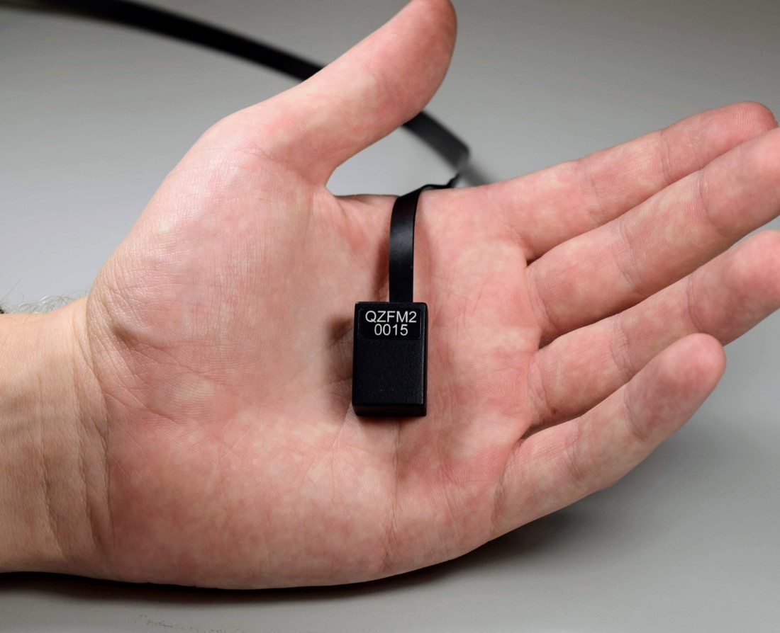 QZFM Gen-2 second generation sensor held in hand