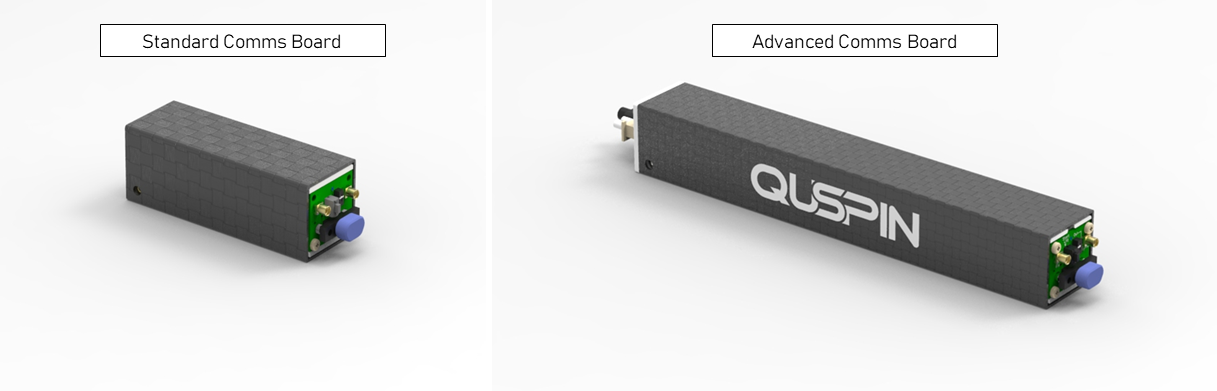 Standard and Advanced Comms Boards in carbon fiber housings