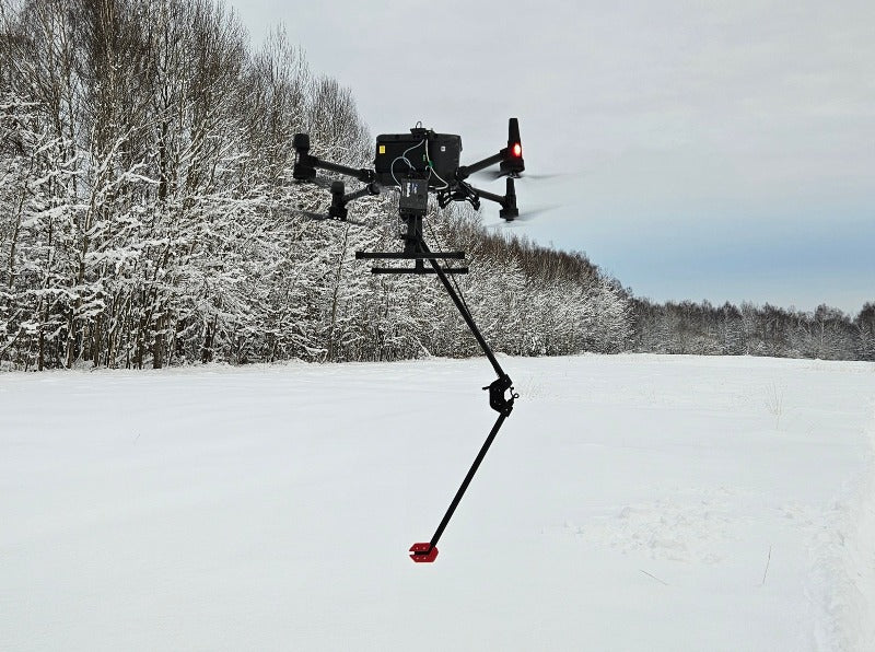 MagNIMBUS single-sensor configuration mounted below a drone