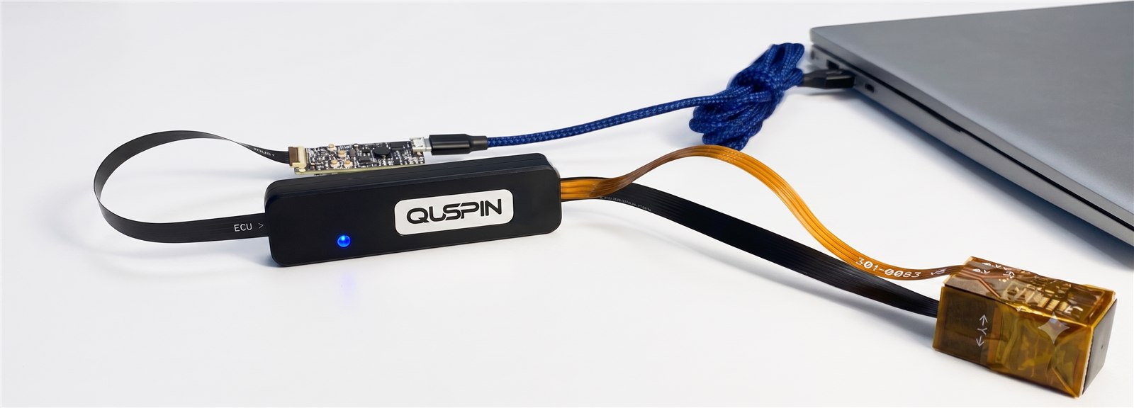 QTFM G2 with Triax coils, ECU, and standard comms board plugged into a PC