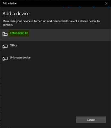 Connecting Magpie to Bluetooth in Windows settings