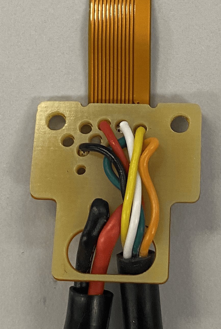 Exposed input-cable wiring